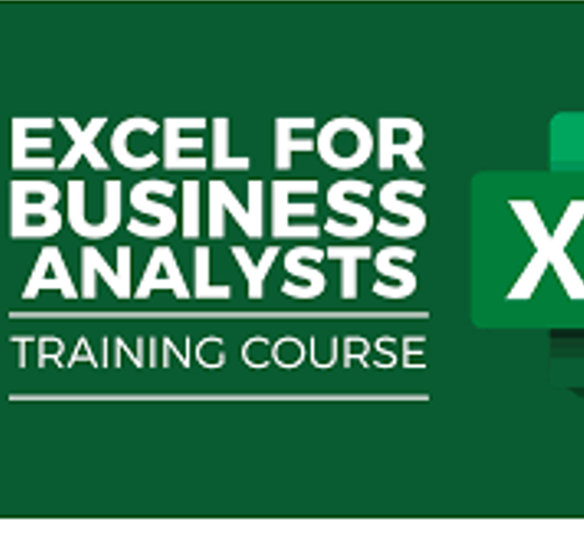 Excel For Business Analysts